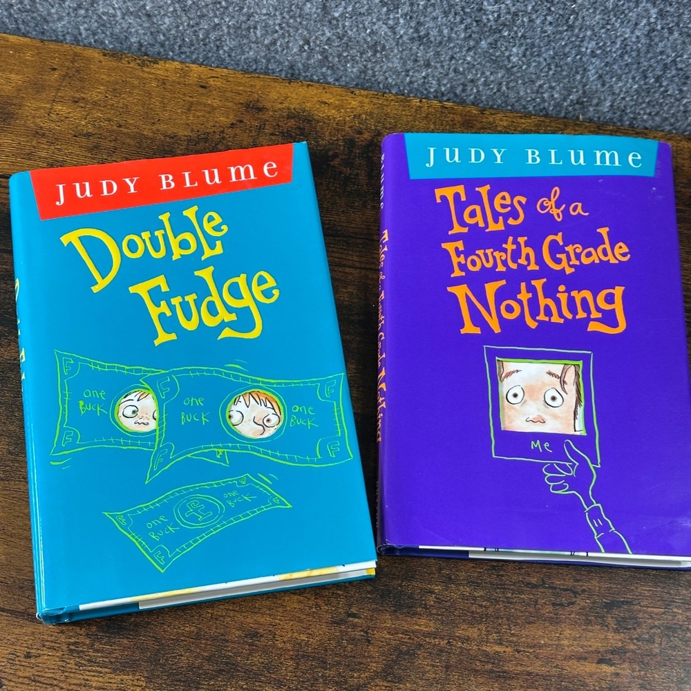 Judy Blume Double Fudge &‎ Tales of a Fourth Grade Nothing Hardback Cover